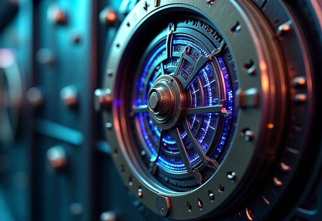 Secure digital vault and industrial gears